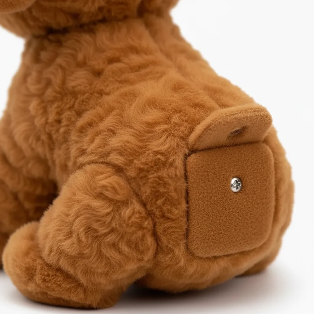 Secure battery compartment on the Wuffy robot dog